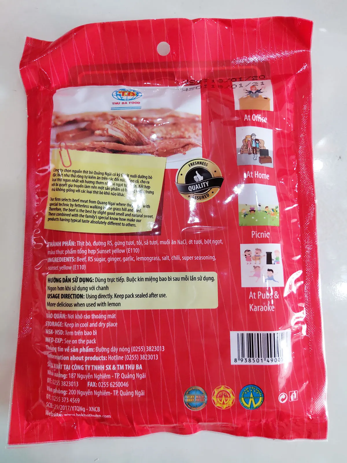 
Beef Meat Dried Beef Jerky 100g High Quality Beef Meat Made In Vietnam 
