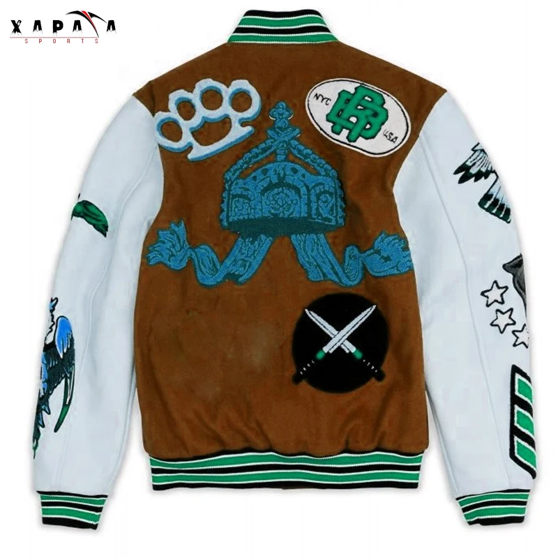 Latest Design Street Wear Comfortable Fit Custom Varsity Jacket for Men by XAPATA SPORTS