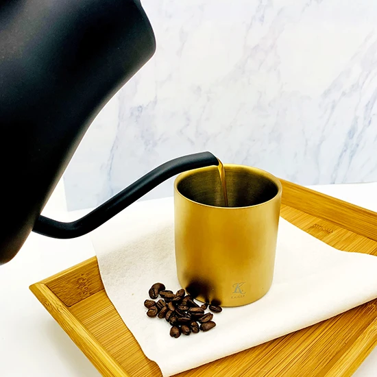 Сделано в Тайване титановая двухслойная чашка для холодного напитка