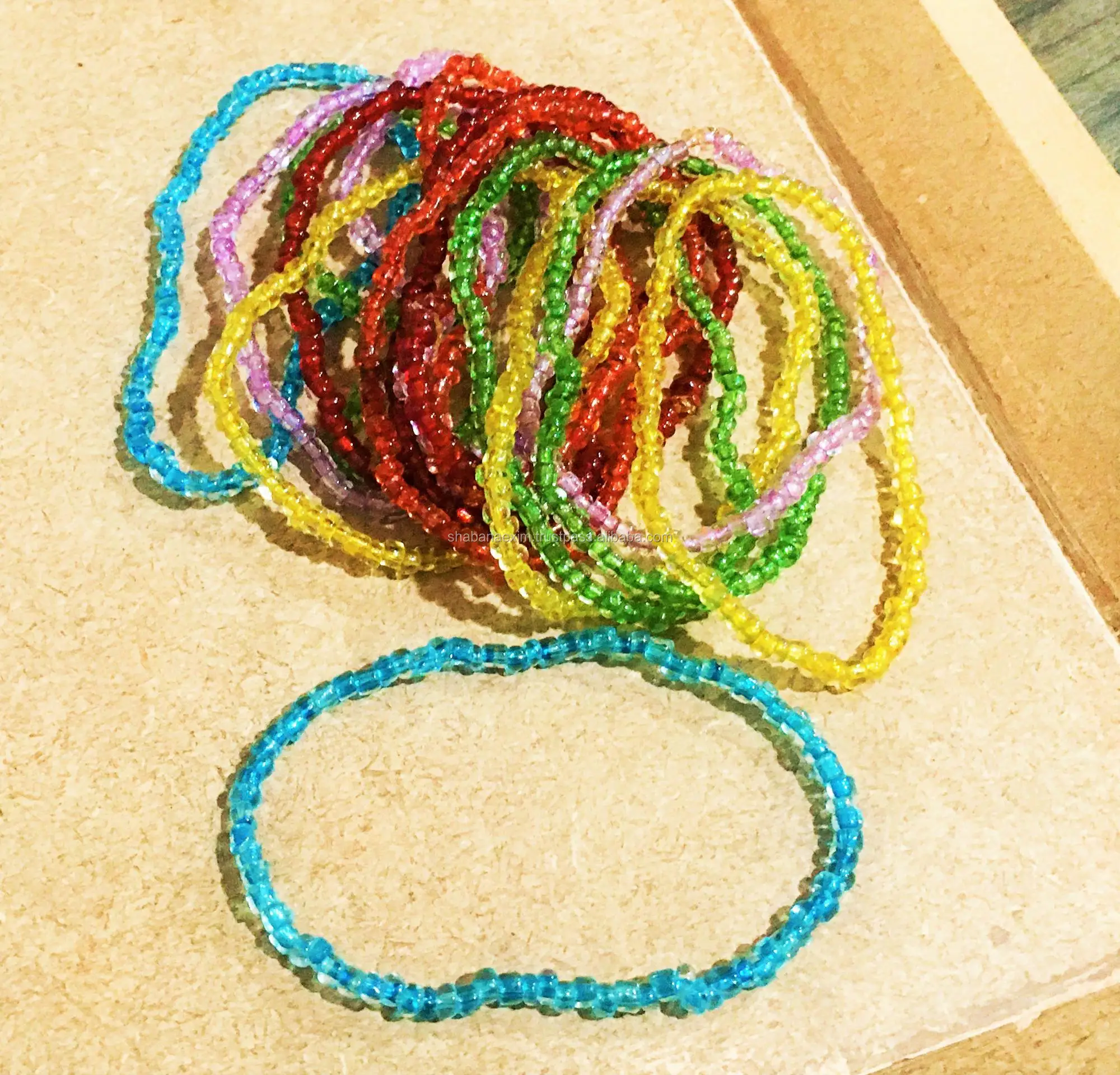 Customized beads bracelets many colors best for gift and promotions for women and girls