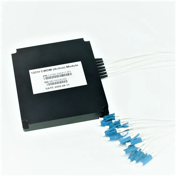 
12Channel CWDM Module Coarse Wavelength Division Multiplexer Module,1271~1571nm,G657A,0.9mm Loos Tube 