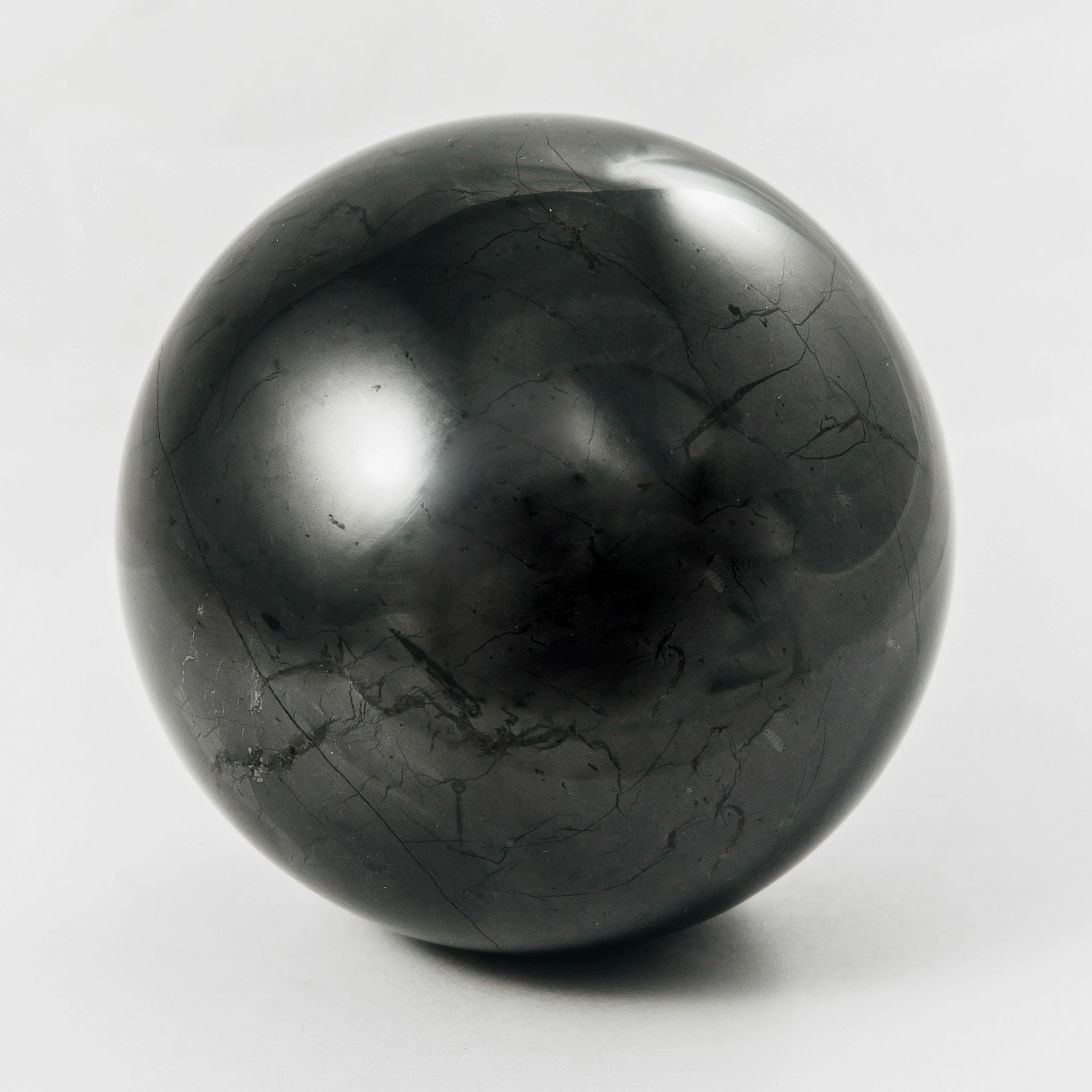 Shungite sphere 4cm Natural Karelian Black Crystal Healing Stone - Shungite, Sphere/Ball Shape 4cm Size, Polished Cheap