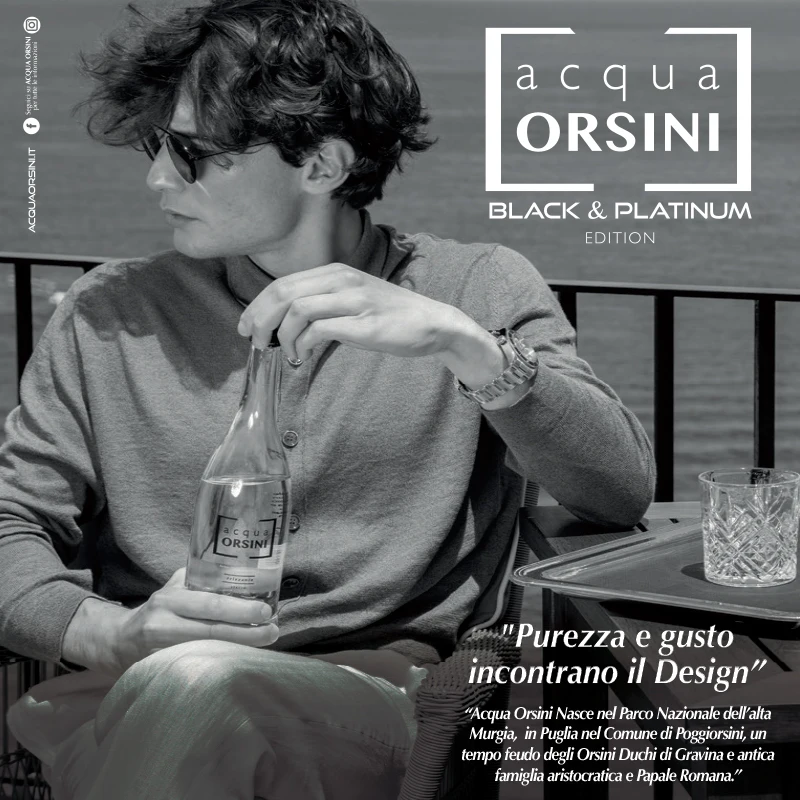 Итальянская вода Orsini Platinum 6 бутылок 100cl минеральная готов к отправке высокое