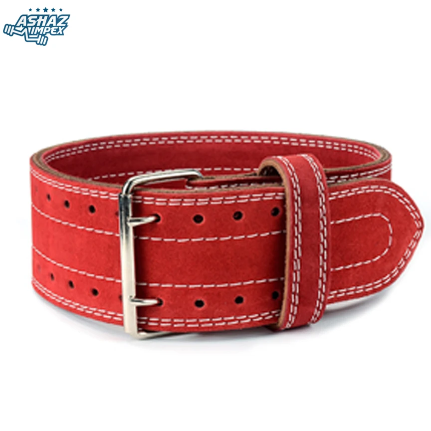 High Quality Heavy Duty Gym Fitness Workout Power Weight Lifting PU Leather Belt for Men Women Stainless Steel Buckle