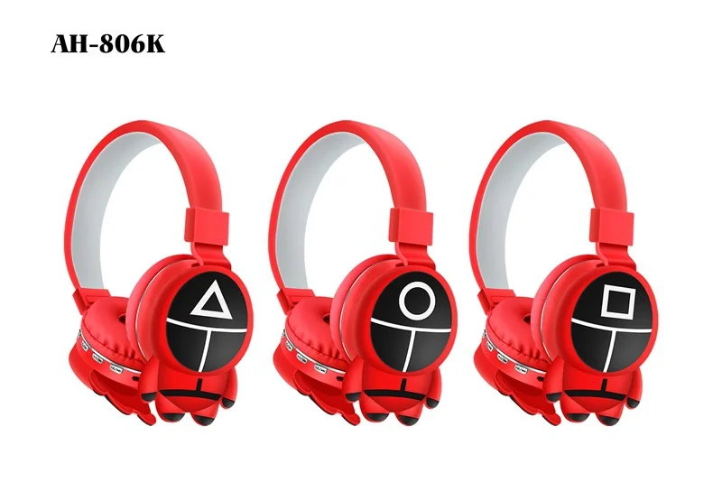 Новое поступление беспроводные наушники BT для детей рождественские подарки игр кальмар