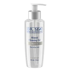 Mineral Cleansing Gel for Face & Eye Area with Vitamin E by Dr. Sea Cosmetics - Dead Sea Products - Free samples - 210ml/7 oz.