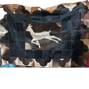 Cow Leather With Hair On Carpet