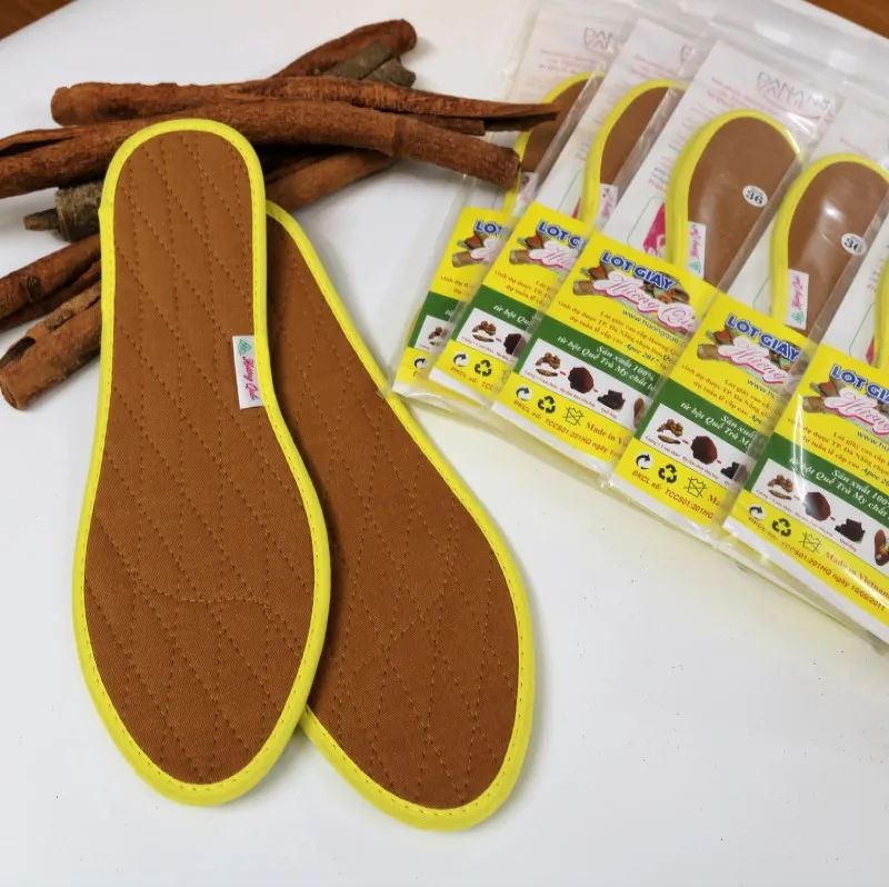 Vietnam Best Sports Insoles Supplier EVA PU Material inside Position Insoles to Keep Feet Dry for Sweaty Feet Cinnamon Flavor