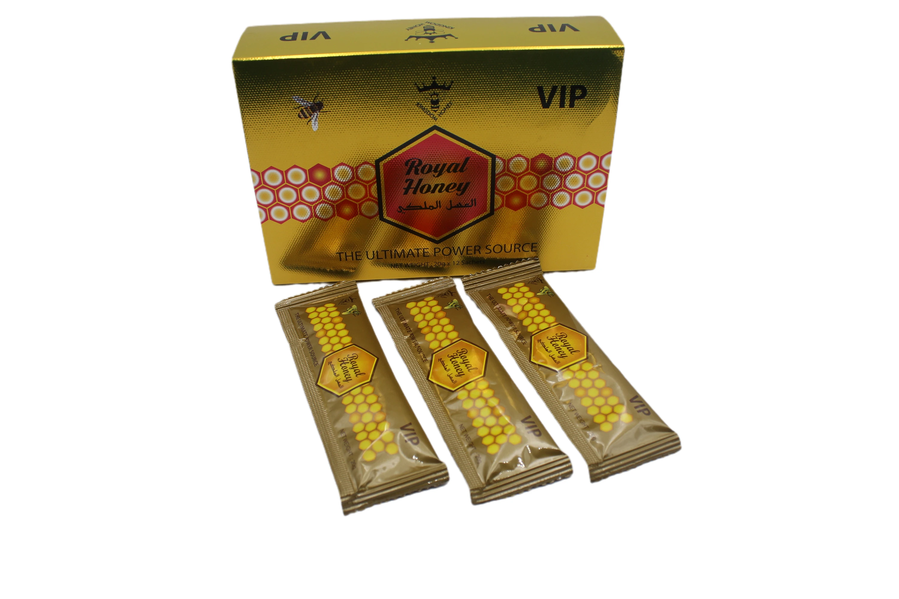 
Hot Sale Full Nutrition Premium Quality Rich In Vitamins VIP Royal Honey Sachet Mix With Water Easy to Drink 