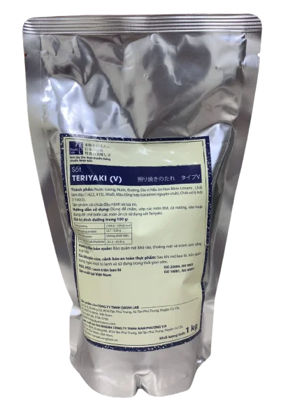 World Popular Authentic Soy Sauce Sachet Bottle Bag 1kg Japanese Teriyaki Sauce with Sweetness For Grill Dipping