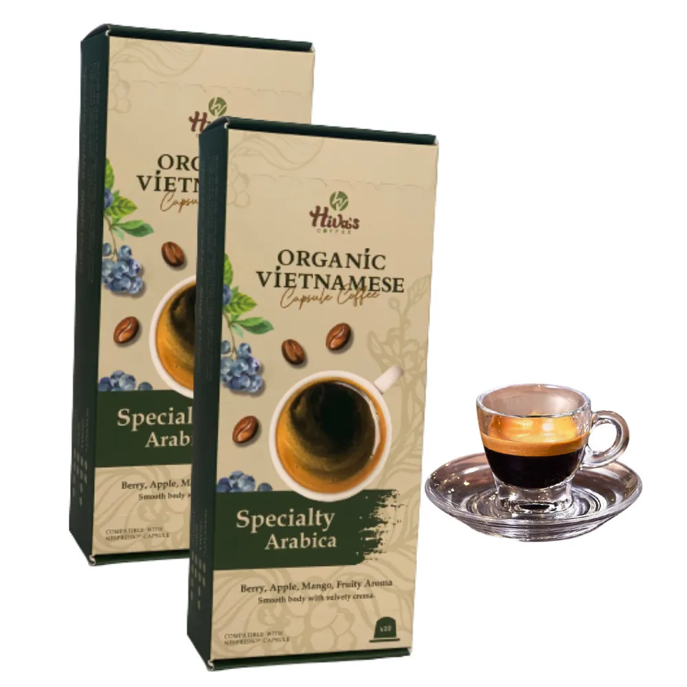 K-Cup Capsule Coffee 100% Vietnamese Specialty Arabica Coffee Box of 10 Capsules with 10grams per capsule for Keurig Makers