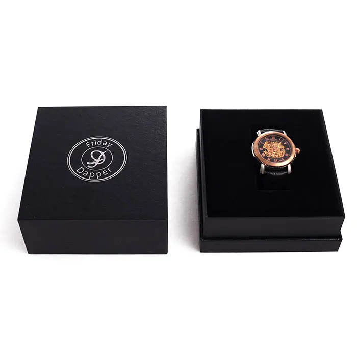 Elegant cardboard paper luxury watch box for watch packing