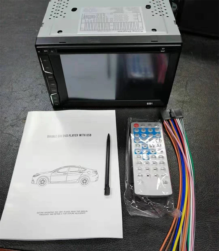 Car 2 DIN 6.2 Inch Audio In Dash Touch Screen Car monitor Car Audio Stereo double din MP3 MP5 DVD Player USB Support