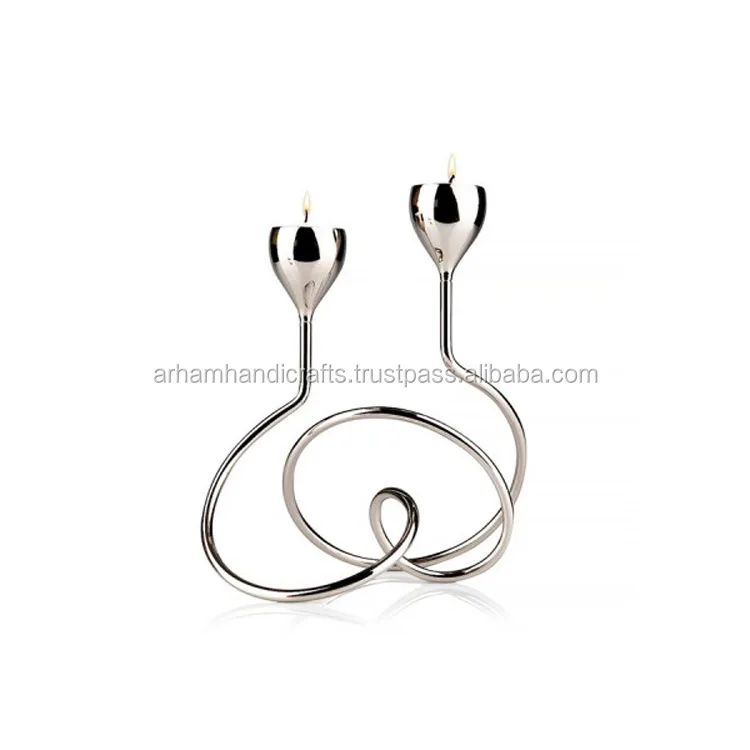 Silver Brass Copper Stainless Steel Metal Candle Holders Lanterns & Jars for Christmas Church Decorations
