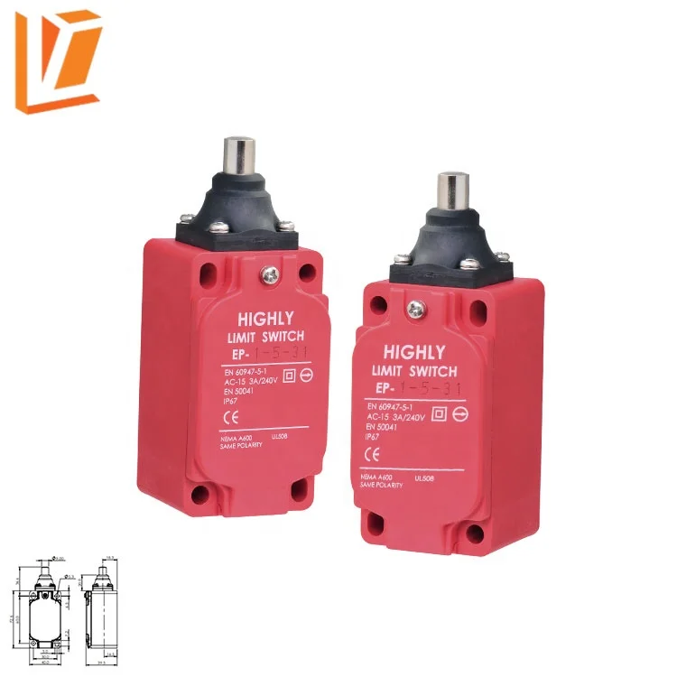 EP-1-1-31 Push plunger type industrial automation motors limit switch