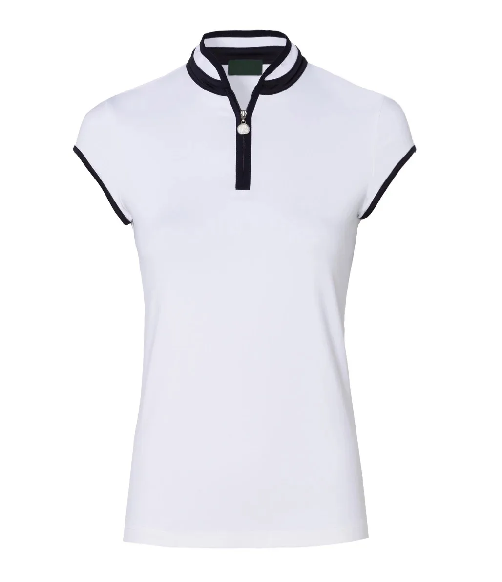 Fashionable Custom logo Comfortable size Women polo shirts