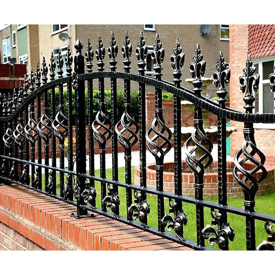 Wholesale Supplier In Bulk American Wrought Iron Metal Yard Fence Gates