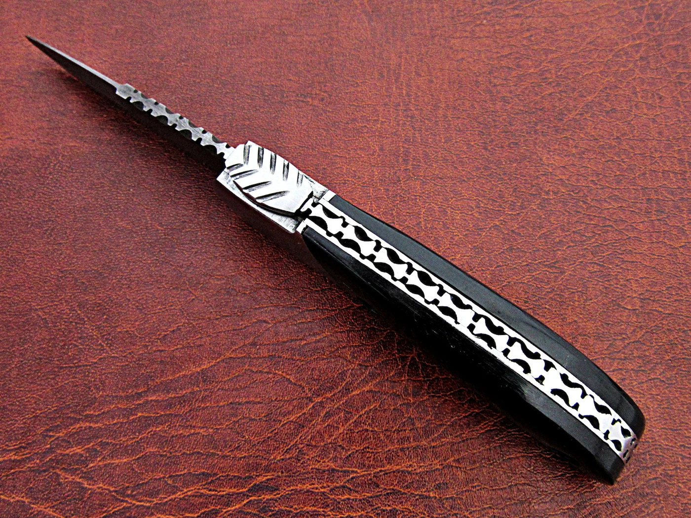 Высококачественный уличный охотничий походный складной нож с ручкой бычьего рога оптовая продажа тактический для выживания на открытом воздухе