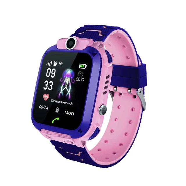 UUTEK Q12 Fashion design depth waterproof LBS tracker children smart watch children watch