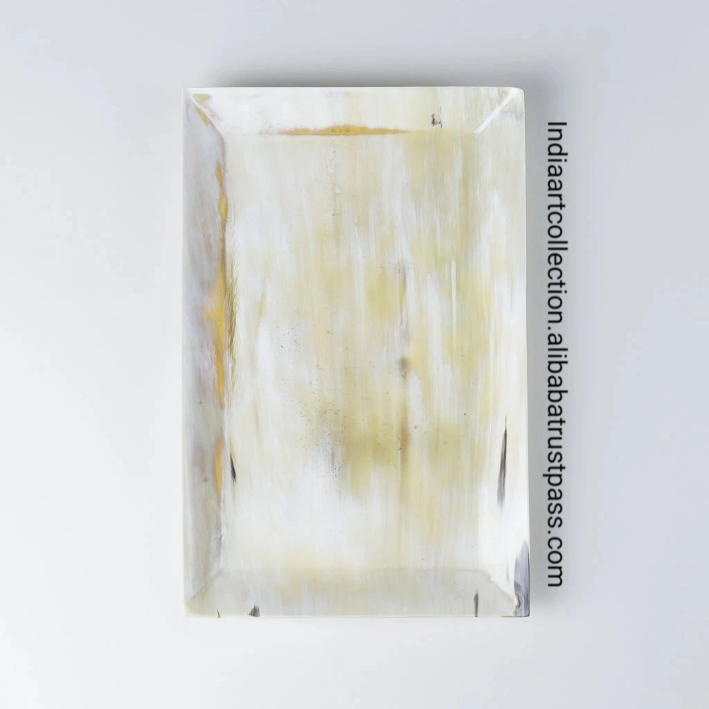 Высококачественный поднос из натурального рога для масла по низкой цене