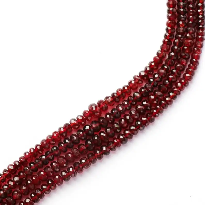  Бусины Из Натуральной Красной шпинели с гранями от 3 5 мм до красная шпинель A качество 8 дюймов цена за нить