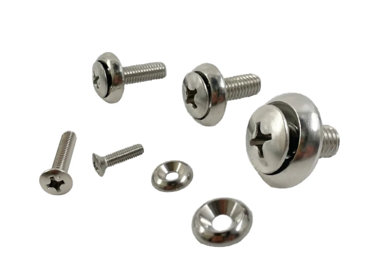 Conical captive washer washer