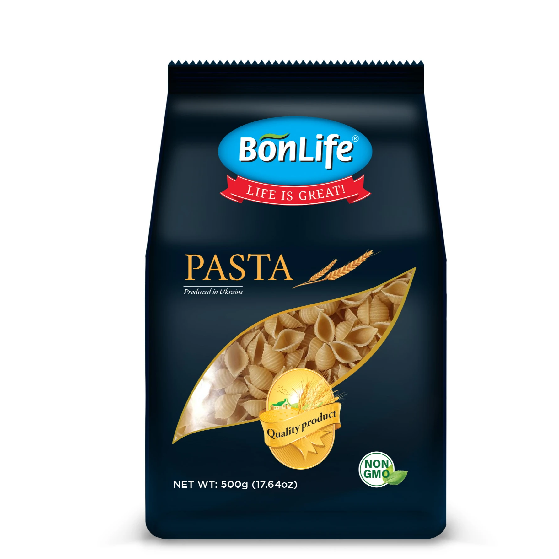 Короткорезанные макароны BONLIFE, 500 г, украинское происхождение