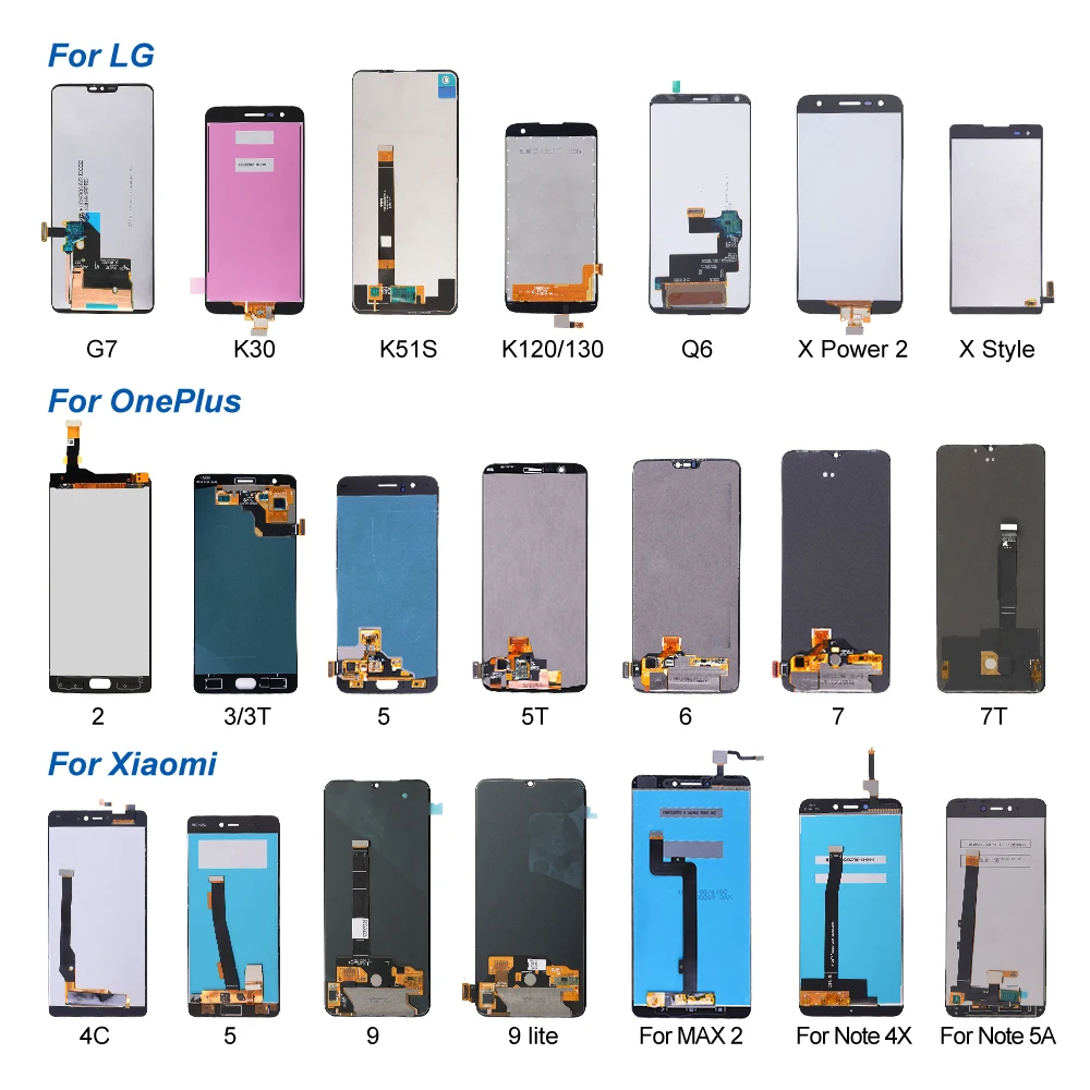  Mobile Phone Spare Parts and Accessories for iPhone Samsung Huawei Xiaomi Motorola Rear