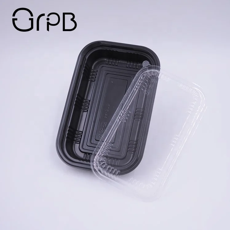 oem custom open takeout plastic lunch boxes