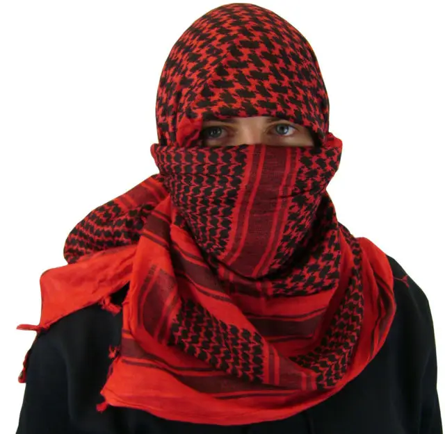 military Arab Style Men Women Cotton Military Hijab Multi function Keffiyeh Scarf