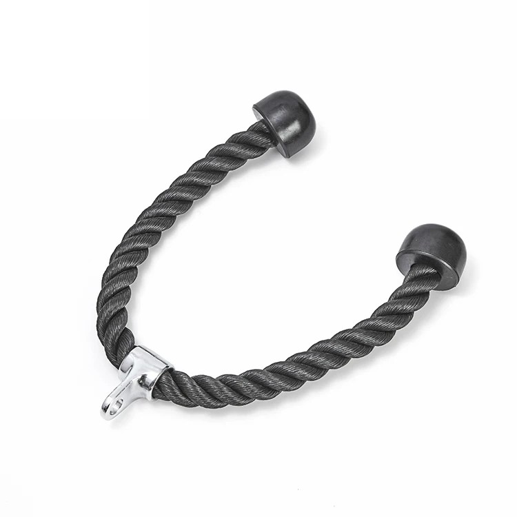 Hot Sale Gym Machine Accessory Nylon Double Grip Tricep Rope