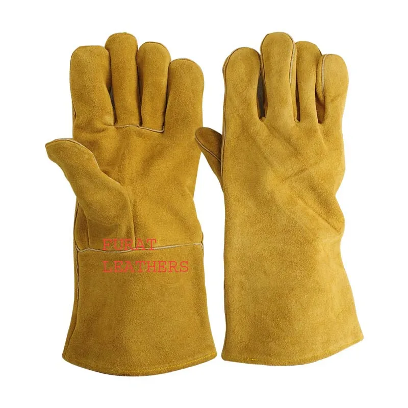 Manufacturer leather glove welding high quality sheepskin leather welding gloves Extreme Cut Heat Resistant
