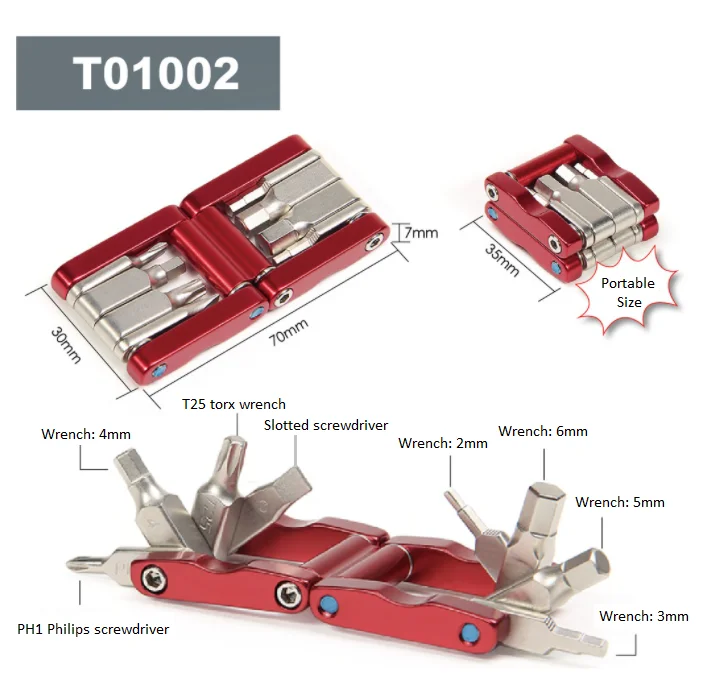 Landon bicycle tools kit folding multifunction tool set made in Taiwan