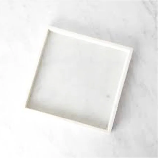  Декоративные сервировочные подносы ручной работы из натурального мрамора