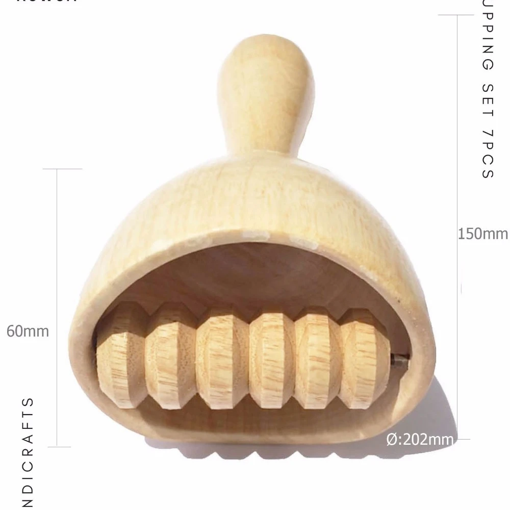 
Swedish Roller Cup Massager, wood therapy massager 