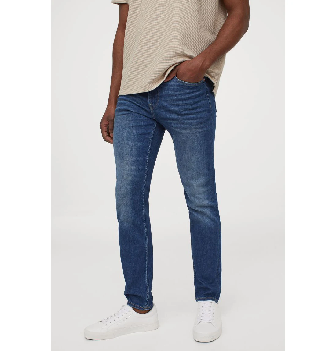 
New Plain Jeans Blue Jean High Waist Pants For Boys Cotton/Spandex Trending Jeans 