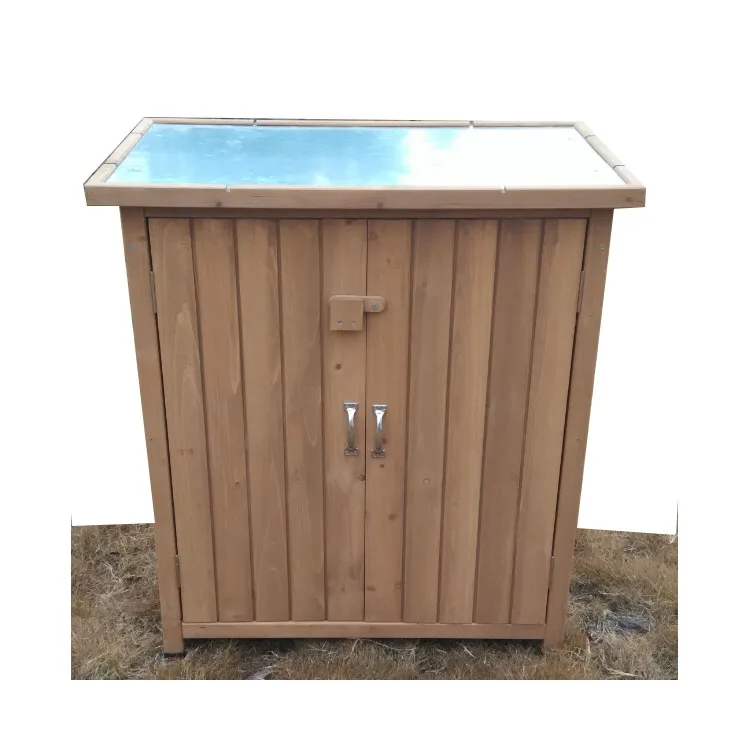 Cupboard Weatherproof Utility tall Storage Lawn Mower Cabinet supplier wooden Garden Furniture outdoor tool shed wholesale