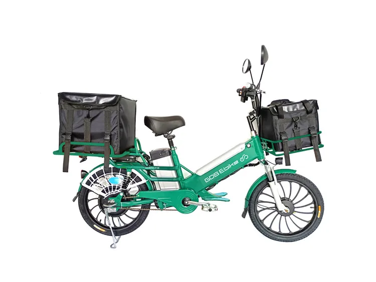 Быстрая Доставка еды на большие расстояния до 100 км, Электрический Грузовой электровелосипед с двойной батареей 24 Ач для всей семьи