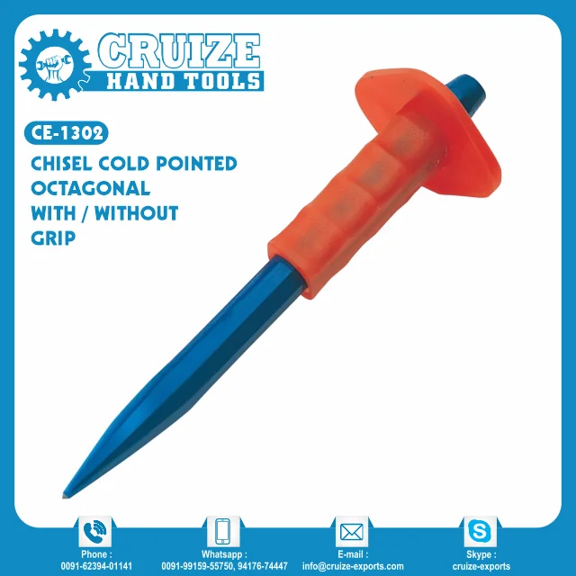 Cold Chisel Cold Pointed Octagonal with / without Grip IN;26903 CE-1302 MASONRY CRUIZE High Carbon Steel,steel