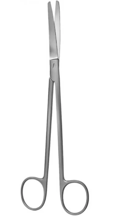 Гинекологические ножницы Wertheim профессионального качества 19,5 см с изогнутым рисунком из немецкой нержавеющей стали