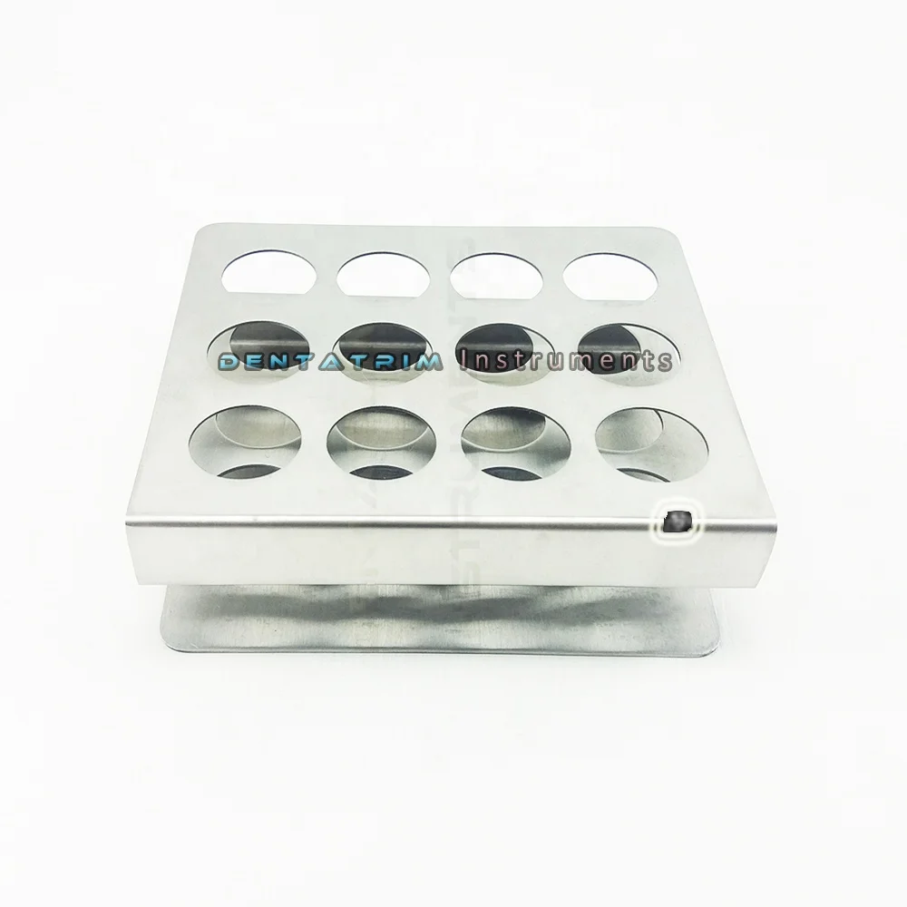 Wholesale Test Tube Rack Stainless Steel Tube Holder Stand with 12 Holes CE Dental Surgical Instruments