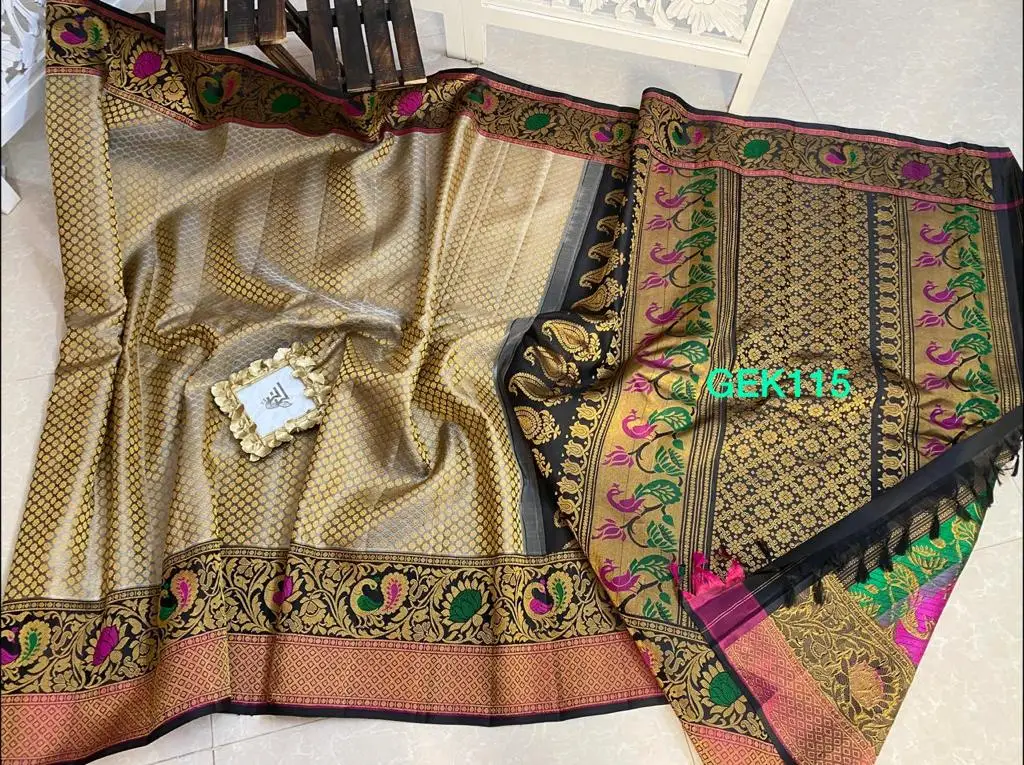 Gadwal pure silk brocket sari saree