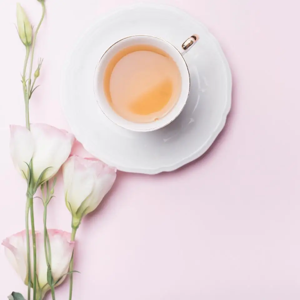 White Tea with Rose Leaves Beta World Teas Collection Bai Mu Dan Tea 50 grams (China) Rose Scented White Tea