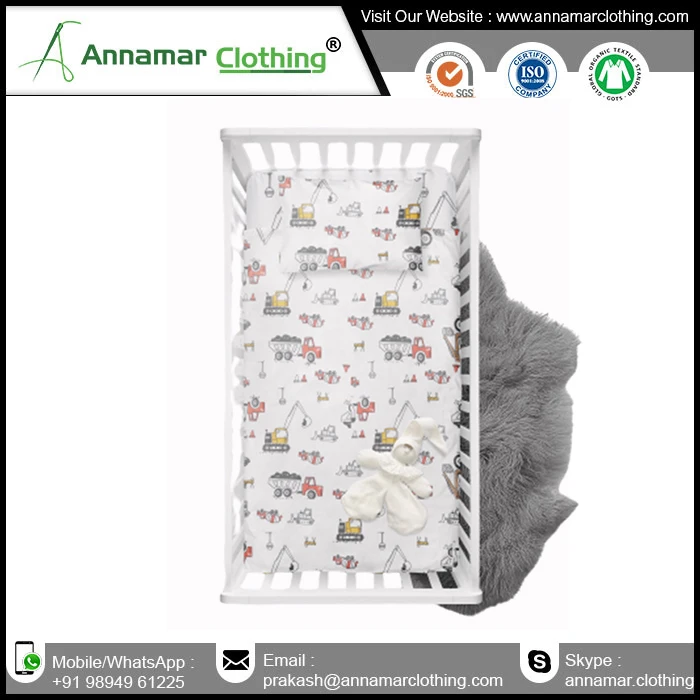 100% Micro Modal Crib Sheets Amazing Good Quality Soft Printing Crib Sheet for Baby