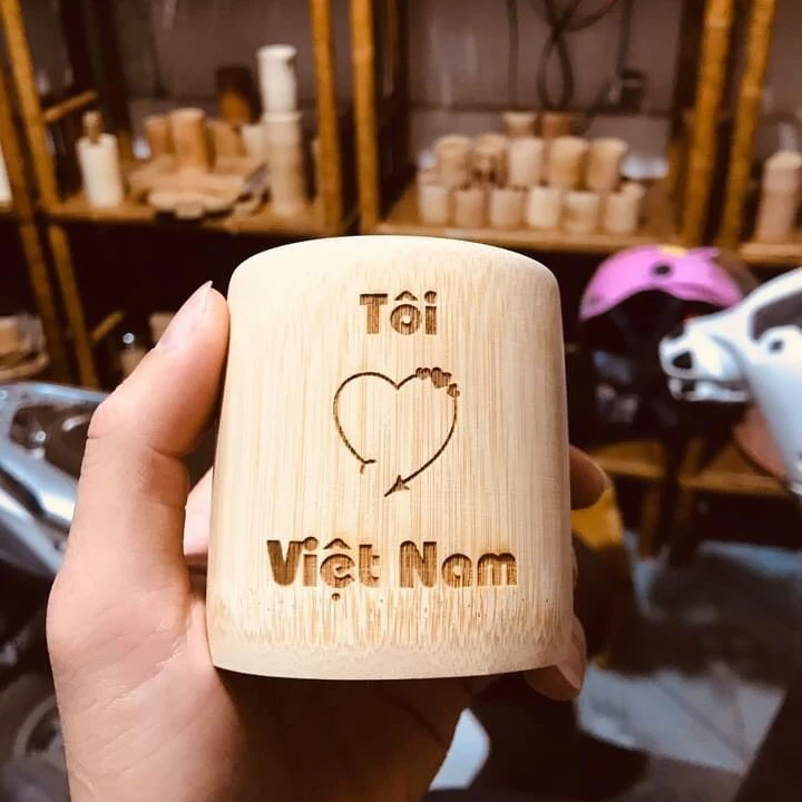 Natural Drinking Bamboo coffee cups and tea cups Eco-friendly From Vietnam