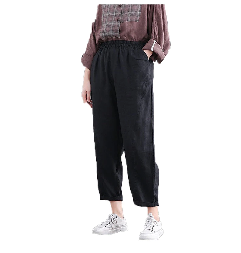 Custom Green Pure Linen Handmade Indian Pants Made With 100% Linen Pants.