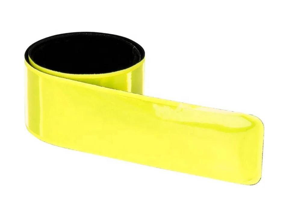 reflective event wristband slap pvc with custom logo Fluorescent Slap Bracelets Reflective Bands Ankle Cuff Snap Bracelet