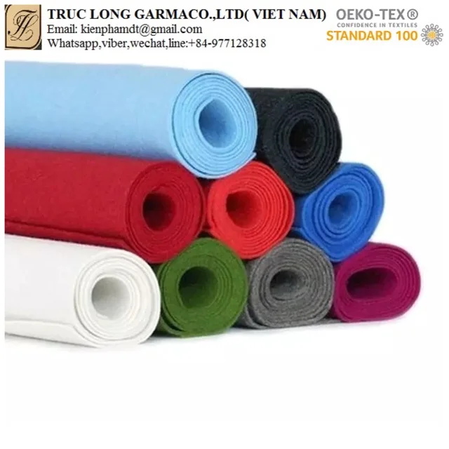 good quality hotsale coloured felt of woolen