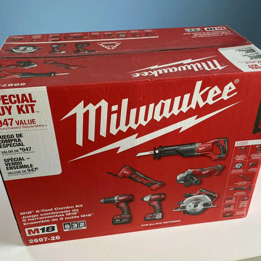 BUY GET - -GENUINE Sales For Original Milwaukees 2695-15 M18 18V Cordless Lithium-Ion 15-Tool Combo Kit