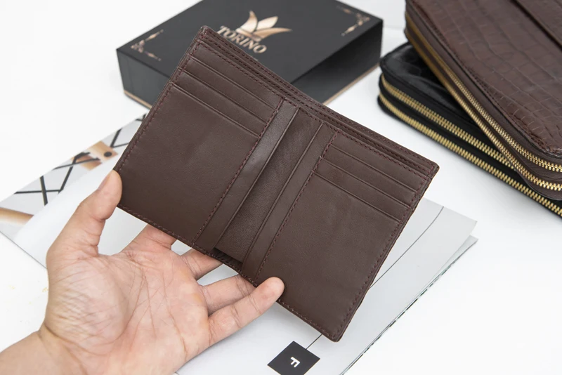  Роскошные крокодиловой кожи мужские кошельки из натуральной кошелек